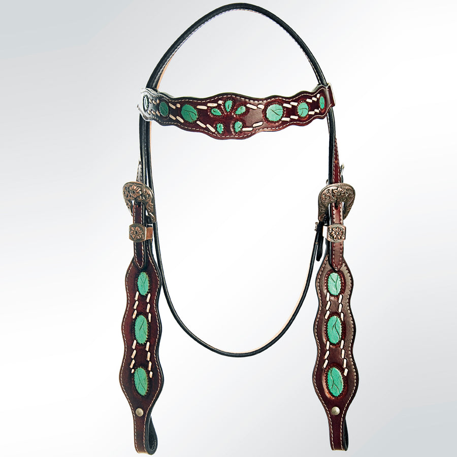 AMERICAN DARLING W. H. Headstall Tk. Genuine Leather by Hilason – Cowboy and equestrian accessories