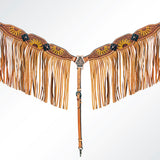 AMERICAN DARLING Western Horse Headstall Breast Collar Set Leather - Uhorse