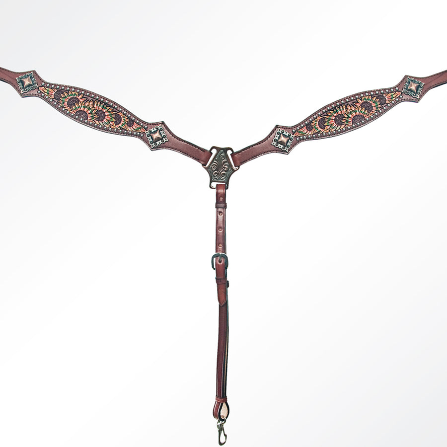 AMERICAN DARLING Western Horse Breast Collar Tack Genuine Leather - Uhorse