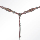 AMERICAN DARLING Western Horse Breast Collar Tack Genuine Leather - Uhorse
