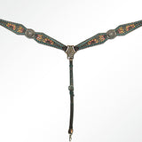 AMERICAN DARLING W. H. Breast Collar Tk. Genuine Leather by Hilason – Cowboy and equestrian accessories