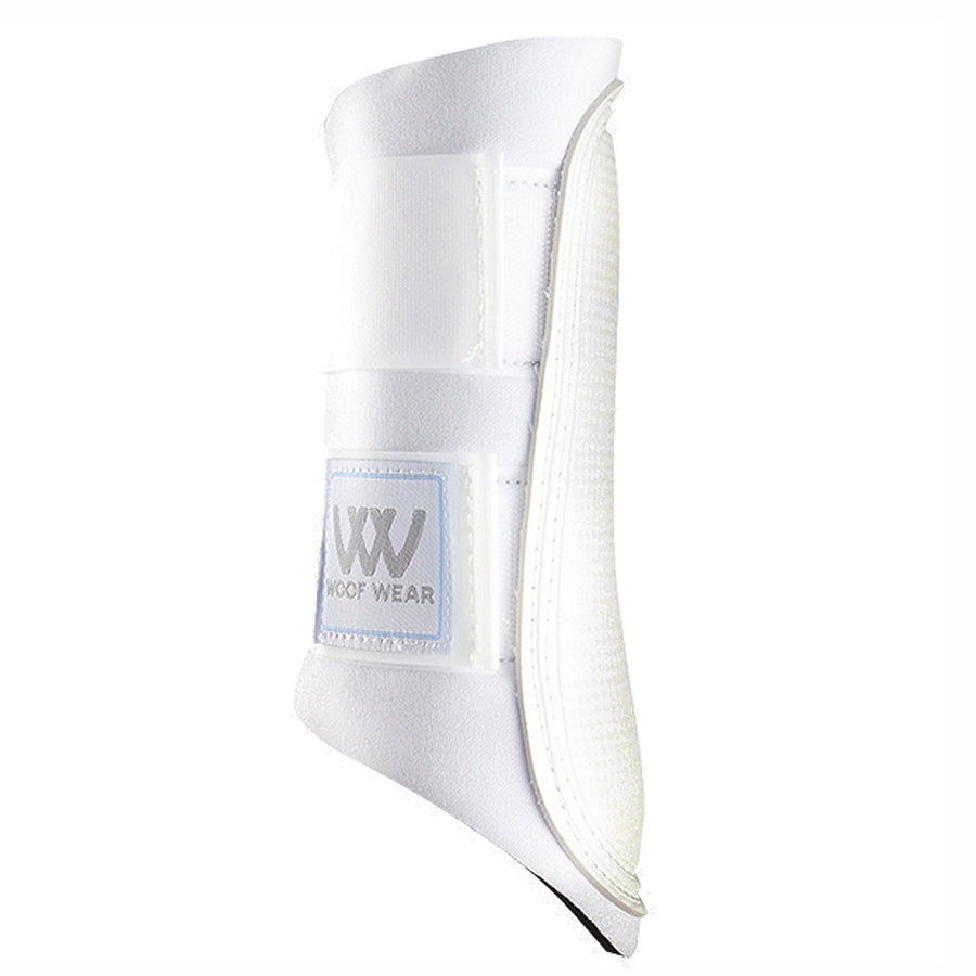 Woof Wear Horse Sport Brushing Boot Full Coverage Strike Pad White - Hilason