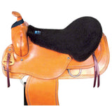 Cool Back Western Seat Saver 100% Polyester Pile Fabric Black - Uhorse