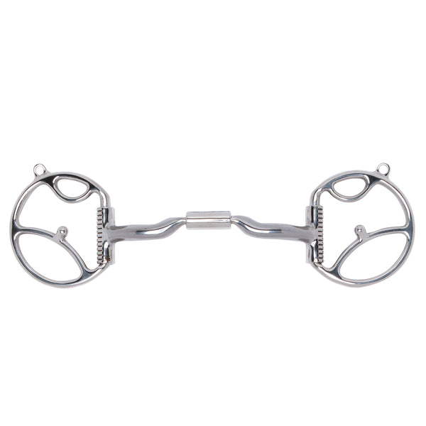 5 1/2 in Myler W. Dee H. Bit Snaffle W/ Hooks Low Port Comfort – by Hilason – Cowboy and equestrian accessories