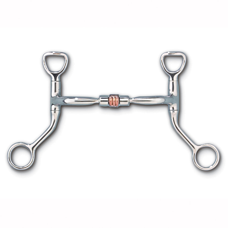 4 3/4 in Myler HBT Shank Comfort Snaffle W/ Copper Roller by Hilason – Cowboy and equestrian accessories