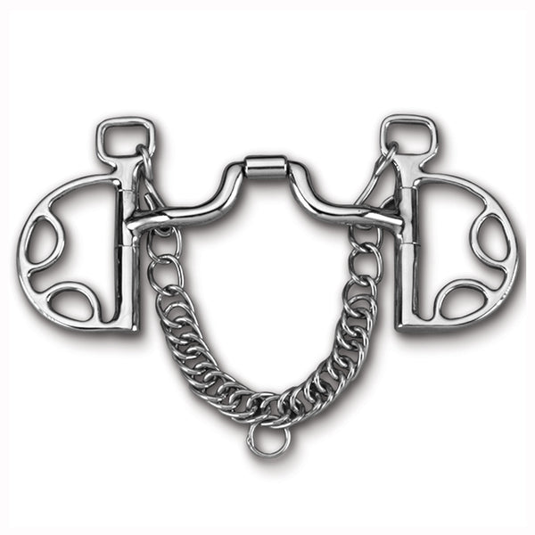 5 in Myler H. Bit Kimberwick Stainless Steel Low Ported Barrel Narrow by Hilason – Cowboy and equestrian accessories