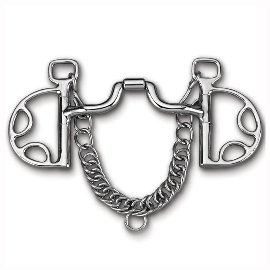 5 in Myler H. Bit Kimberwick Stainless Steel Low Ported Barrel Narrow by Hilason – Cowboy and equestrian accessories