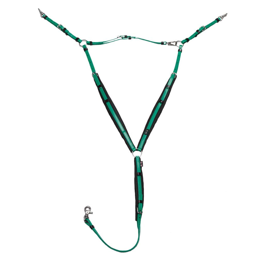 Arab Full Zilco Horse Breast Collar Deluxe Endurance Breastplate Green - Uhorse