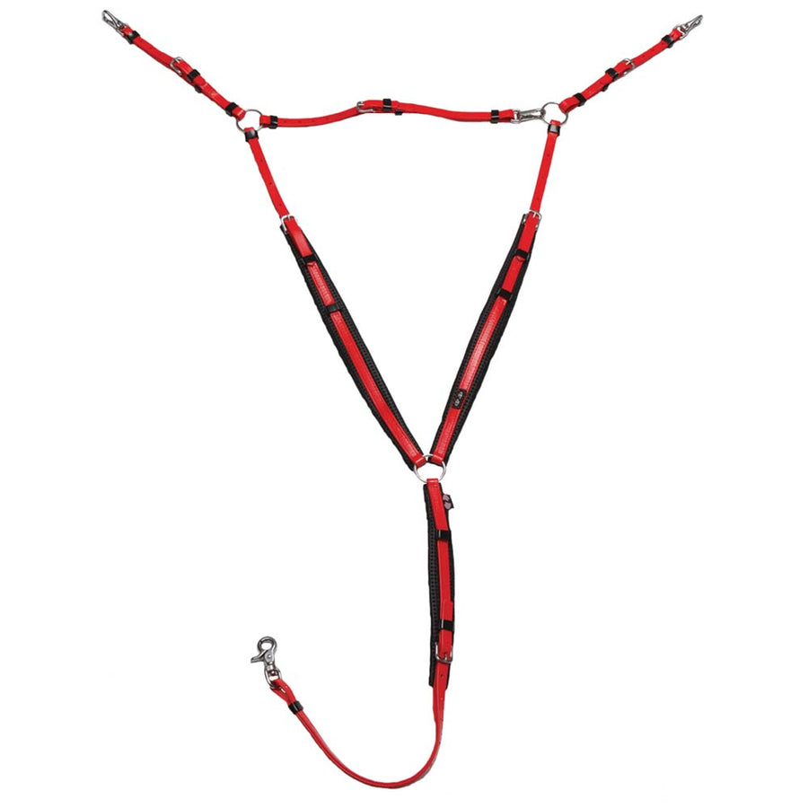 Arab Full Zilco Horse Breast Collar Deluxe Endurance Breastplate Red - Uhorse