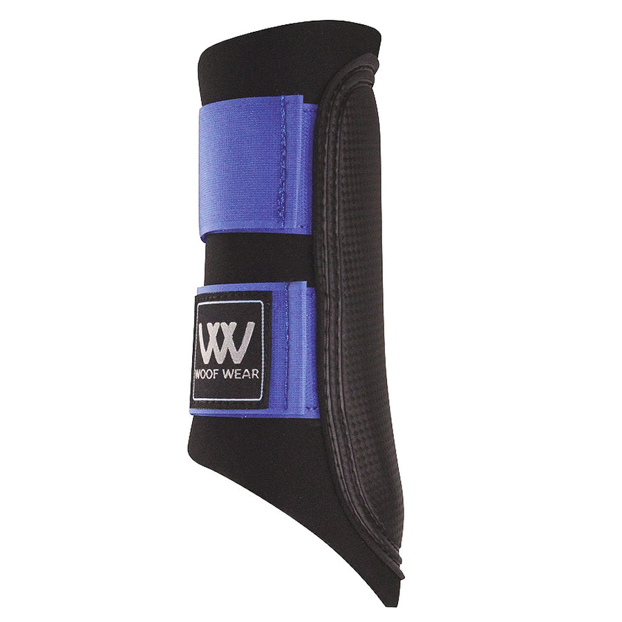medium Woof Wear Horse Sport Brushing Boot Full Coverage Strike Pad Electric Blue - Uhorse
