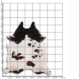 7 Ft X 6 Hair On Leather Cowhide From Brazil Skin Rug Carpet Hilason