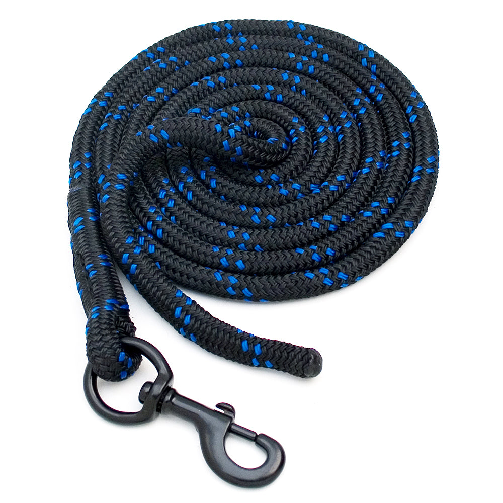 10 Ft Blocker Horsemanship Products Blocker Horse Lead Rope Black Blue