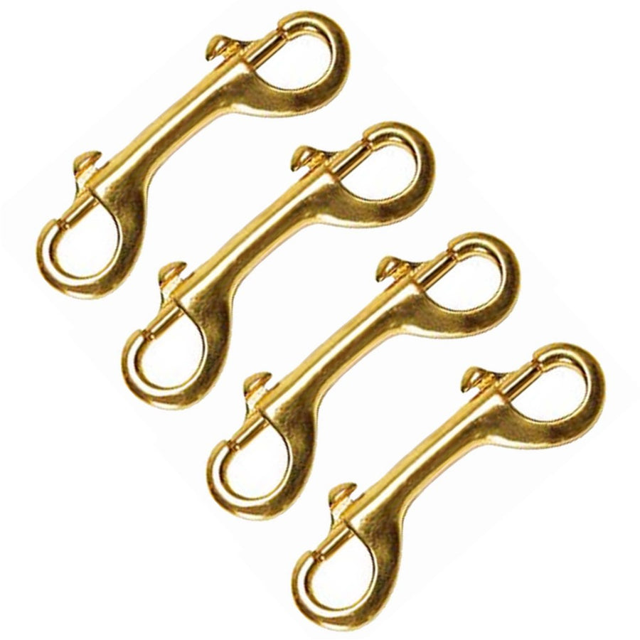 4 3/4 in Hilason Double Ended Bolt Snap Solid Brass Pack Of - Uhorse