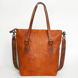 American Darling ADBGZ259 Tote Hand Tooled Genuine Leather Women Bag Western Handbag Purse