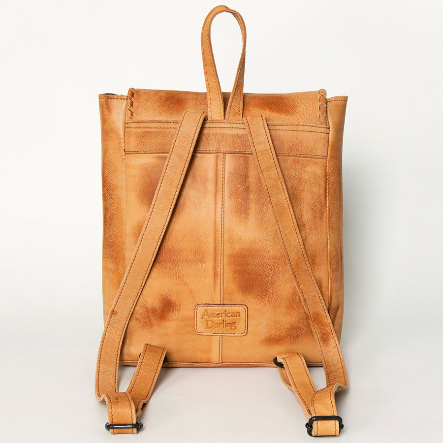 American Darling Backpack Hand Tooled Genuine Leather Western Women Bag Handbag Purse | for Laptop School