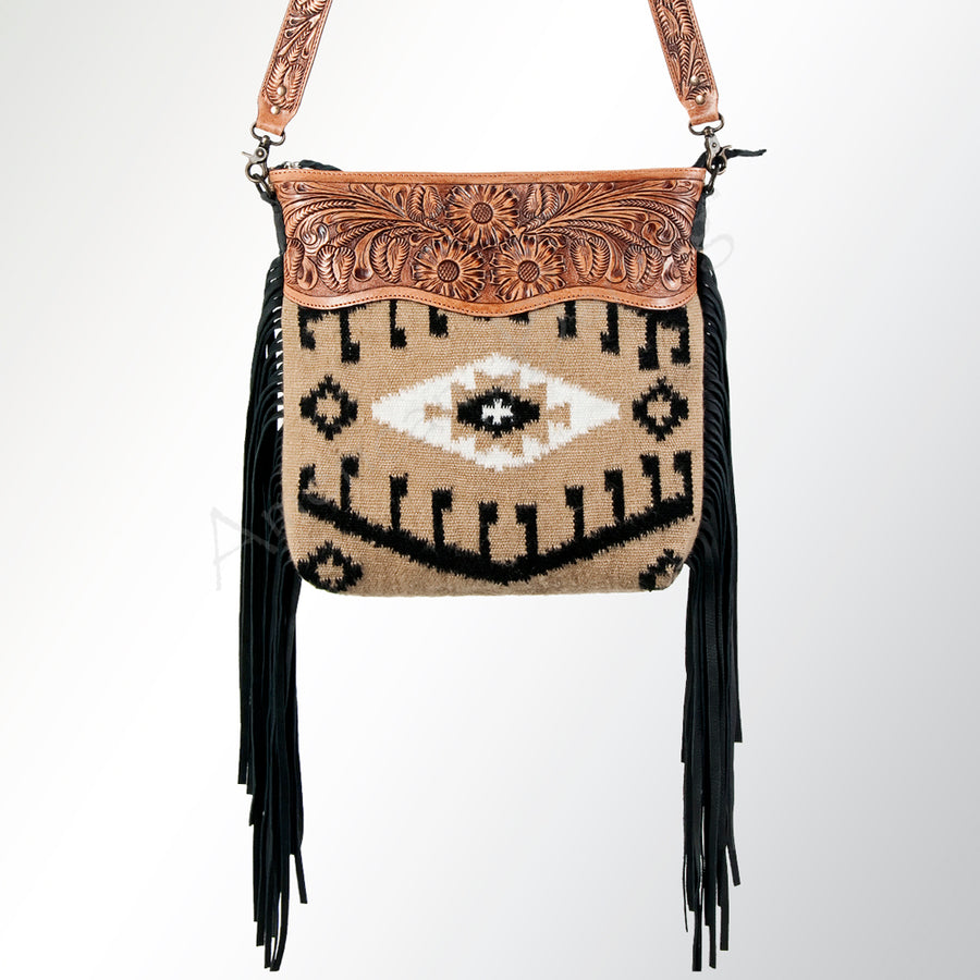 American Darling Large Crossbody Hand Tooled Saddle Blanket Genuine Leather Western Women Bag Handbag Purse | Cute