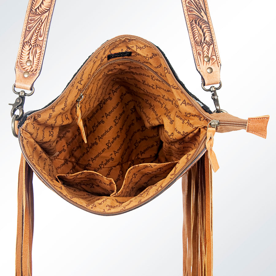 American Darling Large Crossbody Hand Tooled Saddle Blanket Genuine Leather Women Bag Western Handbag Purse | Cute