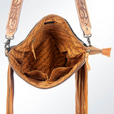 American Darling ADBGZ270 Messenger Hand Tooled Saddle Blanket Genuine Leather Women Bag Western Handbag Purse