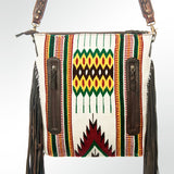 American Darling ADBGZ273 Messenger Hand Tooled Saddle Blanket Genuine Leather Women Bag Western Handbag Purse