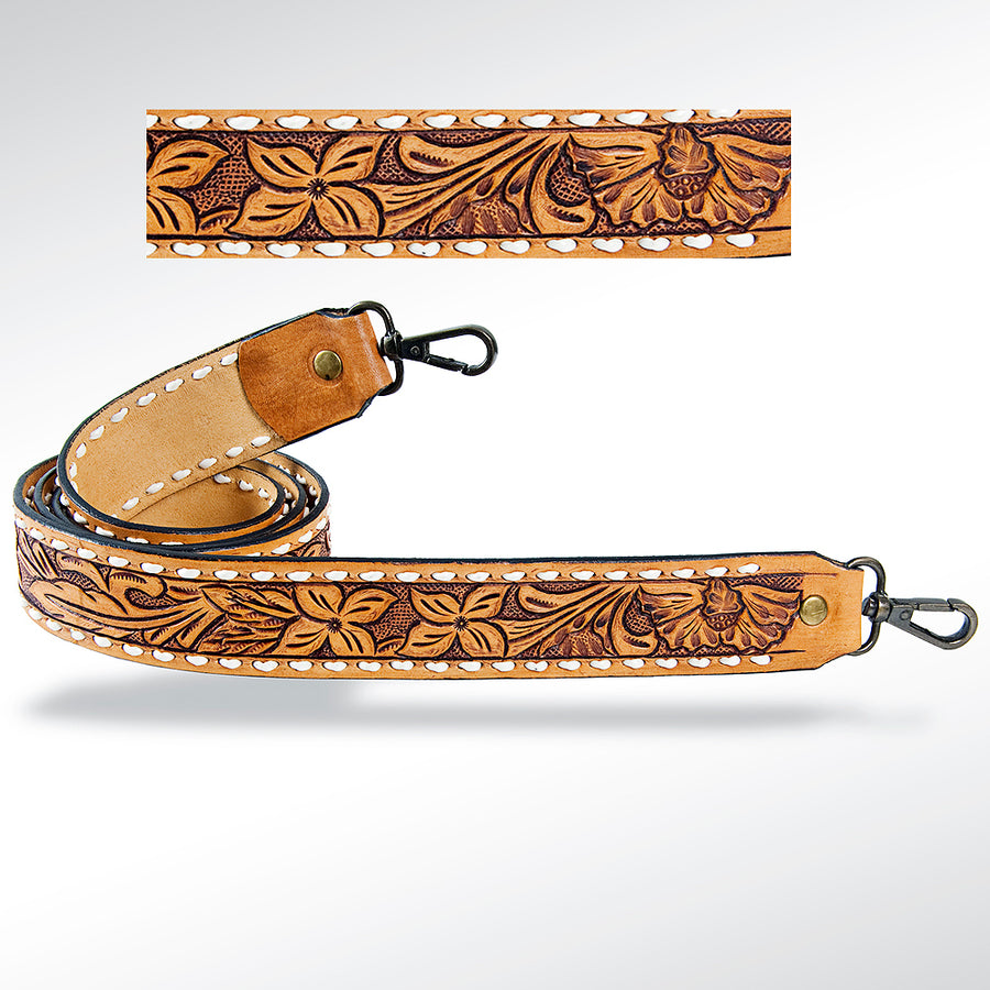 American Darling ADSTF129 Hand Tooled Genuine Leather Crossbody Handle by Hilason – Cowboy and equestrian accessories