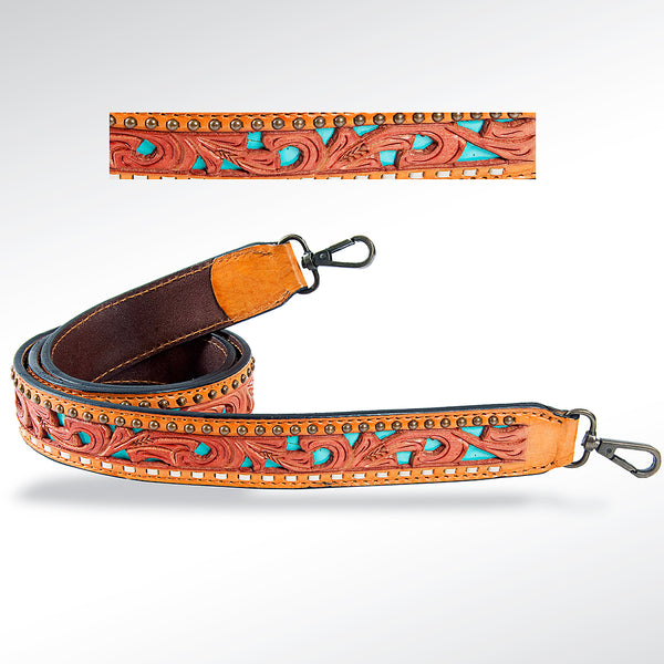 American Darling ADSTF131 Hand Tooled Genuine Leather Crossbody Handle by Hilason – Cowboy and equestrian accessories