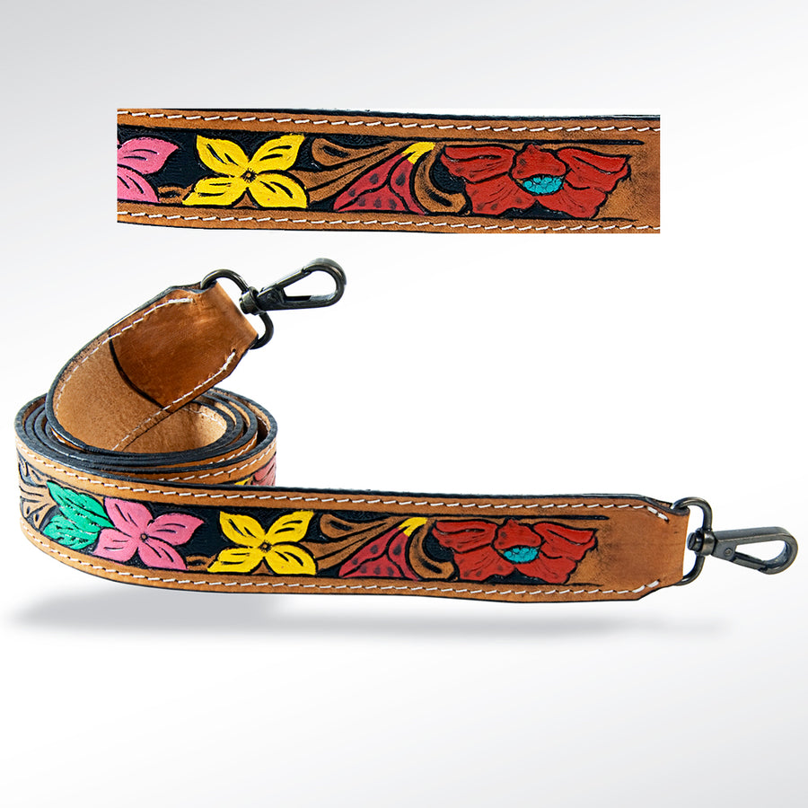 American Darling ADSTF132 Hand Tooled Genuine Leather Crossbody Handle by Hilason – Cowboy and equestrian accessories
