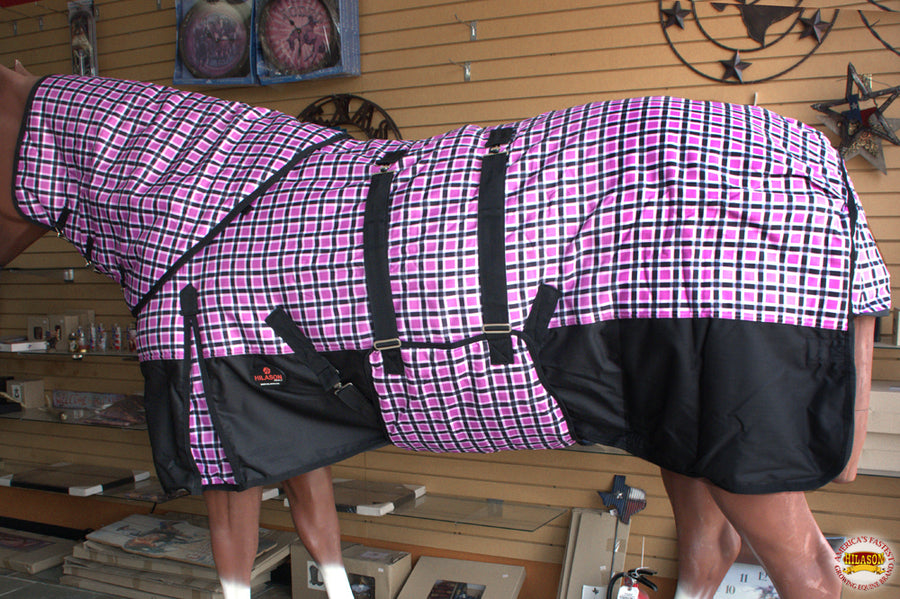 HILASON 1200D Waterproof Winter Horse Blanket Neck Cover Belly Wrap | Turnout Blankets for Horses