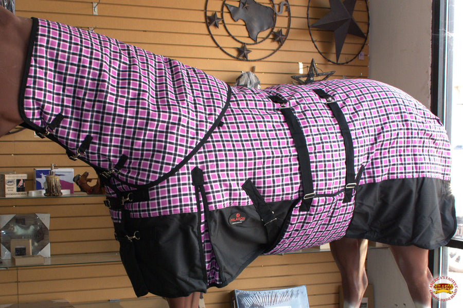 HILASON 1200D Waterproof Winter Horse Blanket Neck Cover Belly Wrap | Turnout Blankets for Horses