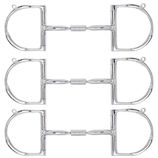 Myler Dee Without Hooks Comfort H. Snaffle W/ Wide Barrel by Hilason – Cowboy and equestrian accessories