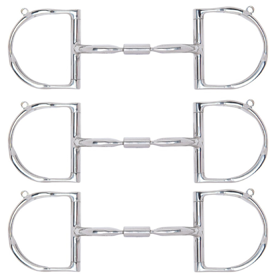 Myler Dee Without Hooks Comfort H. Snaffle W/ Wide Barrel by Hilason – Cowboy and equestrian accessories