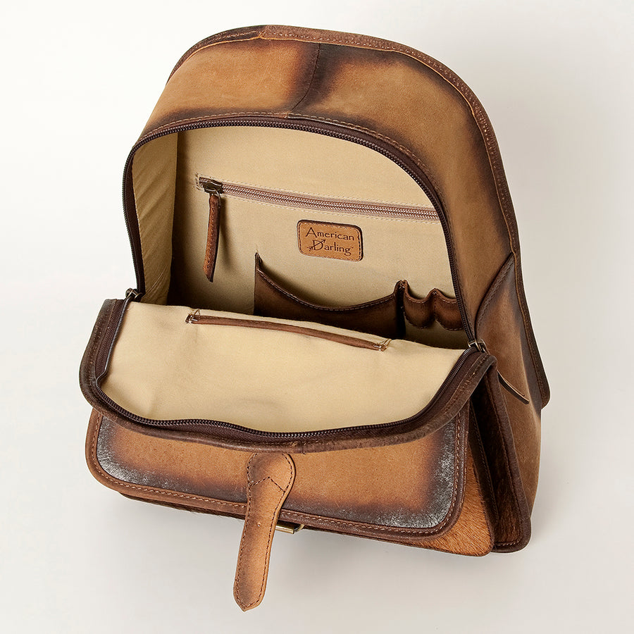 American Darling Backpack Hair on Genuine Leather Western Women Bag | for Laptop School Purse Travel