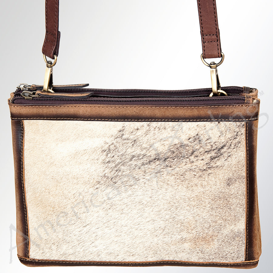 Ameran Darling Women's Crossbody Bag Western Hair on Leather Handbag and Ladies Purse