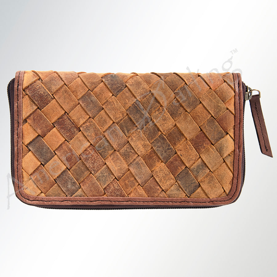 American Darling Handcrafted Basket Weave Leather Organiser - Uhorse