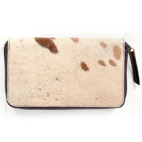 American Darling Western Hair-On Cowhide Leather Organiser Wallet - Uhorse