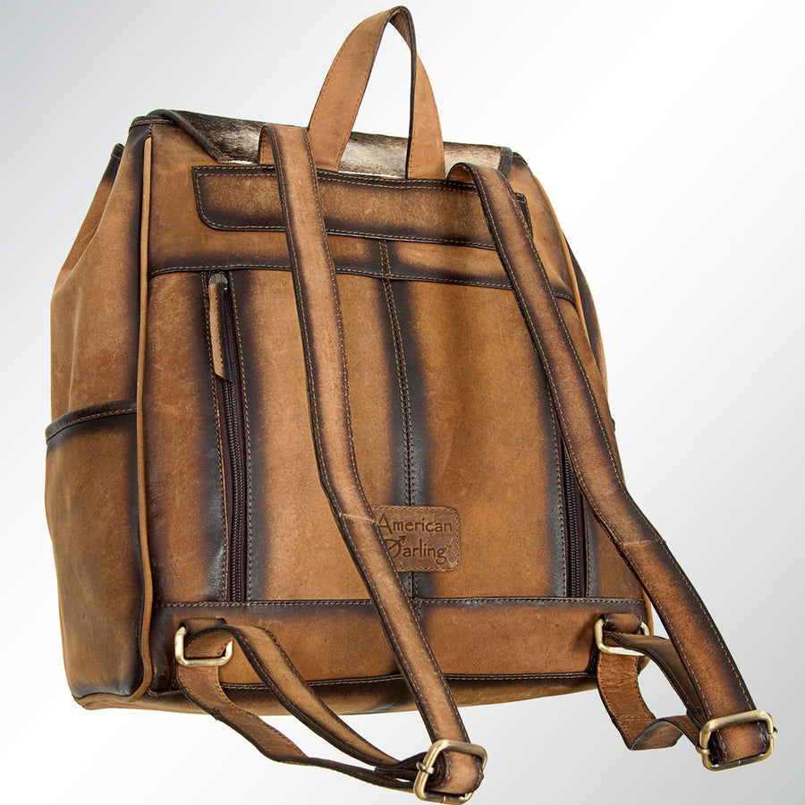 American Darling Backpack Hair on Genuine Leather Western Women Bag | for Laptop School Purse Travel