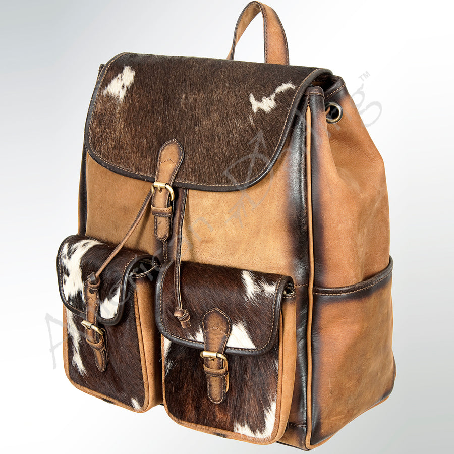 American Darling Backpack Hair on Genuine Leather Western Women Bag | for Laptop School Purse Travel - Uhorse