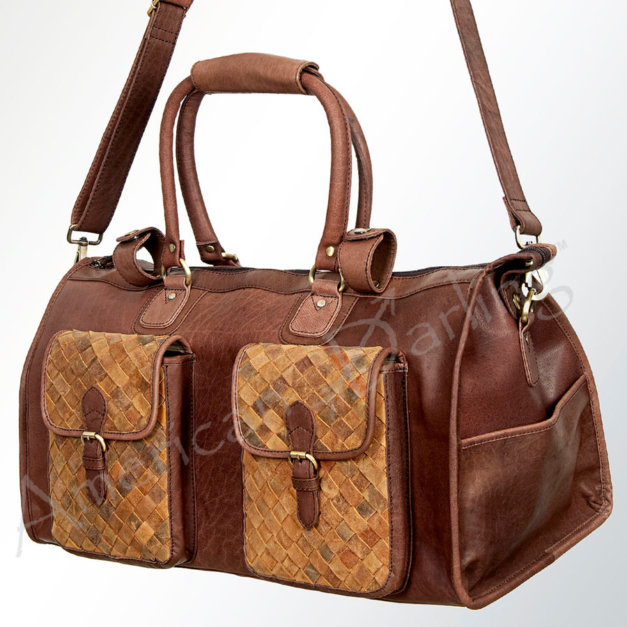 American Darling Duffel Full Grain Genuine Leather Western Women Bag | Handbag Duffel Weekend Travel Bags for - Uhorse
