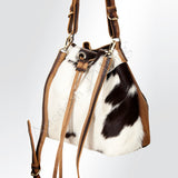 American Darling ADBGI125B Bucket Hair-On Genuine Leather Women Bag Western Handbag Purse