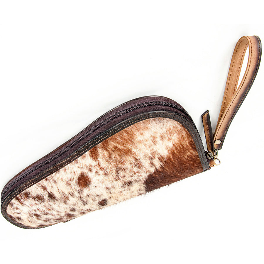 American Darling Gun Case Hair on Genuine Leather Western Cases | Women Shotgun for Handguns Travel
