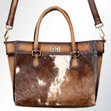 American Darling ADBGI138B Tote Hair On Genuine Leather Women Bag Western Handbag Purse