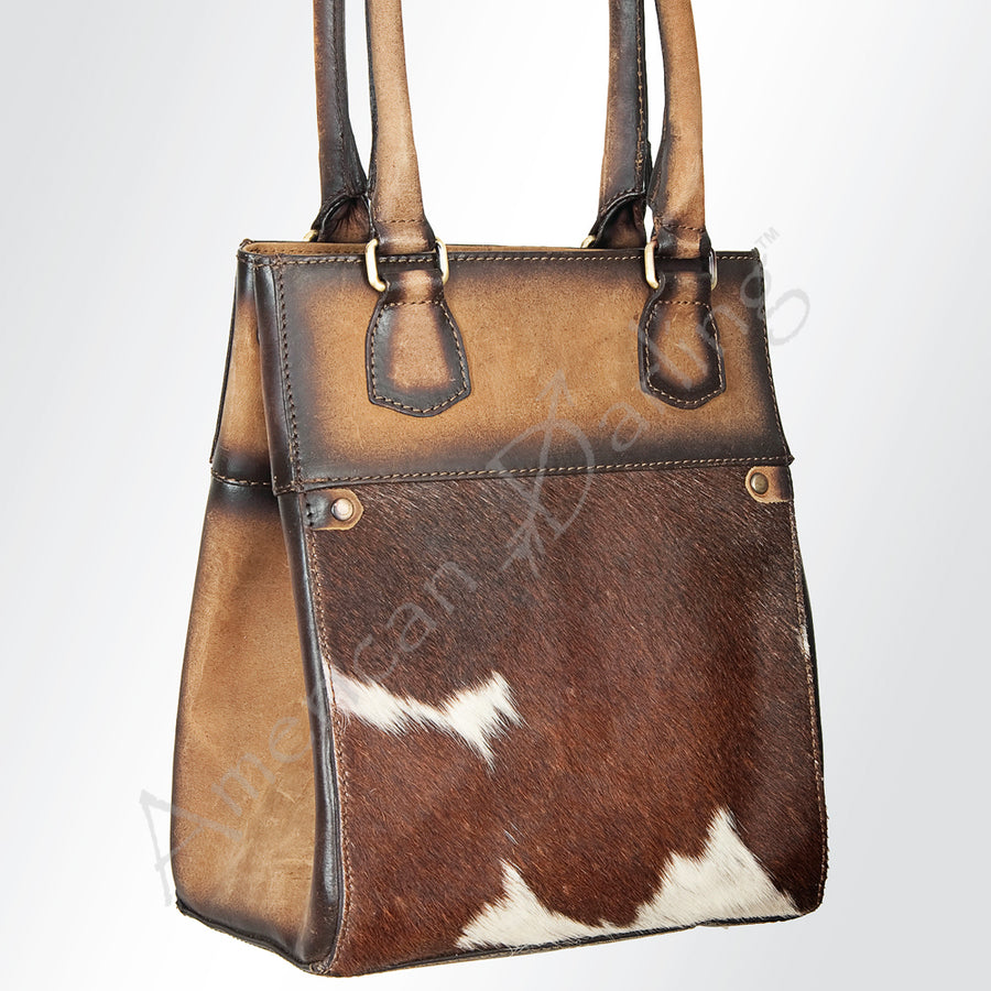 American Darling Tote Hair on Genuine Leather W. Women Bag | Handbag by Hilason – Cowboy and equestrian accessories