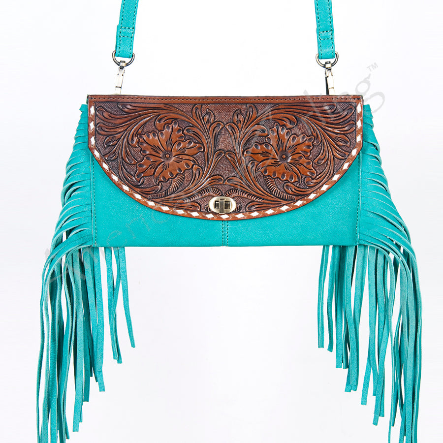 American Darling Women's Wallet Hand Tooled Genuine Leather Handbag and Ladies Purse