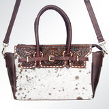 American Darling Tote Hand Tooled Hair On Genuine Leather Women Bag Western Handbag Purse