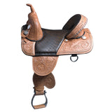 HILASON Western Horse Saddle Treeless Trail Barrel American Leather | for Horses - Uhorse