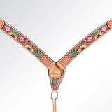 AMERICAN DARLING W. H. Headstall Breast Collar Set Leather by Hilason – Cowboy and equestrian accessories