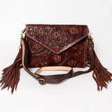 American Darling ADBGA121 Envelope Hand Tooled Genuine Leather Women Bag Western Handbag Purse