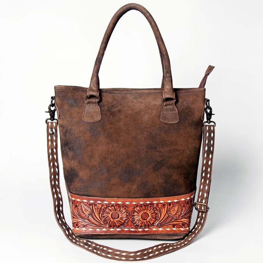 Ameran Darling Women's Crossbody Bag Western Hand Tooled Genuine Leather Handbag and Ladies Purse