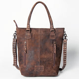 American Darling ADBGZ276 Tote Hand Tooled Genuine Leather Women Bag Western Handbag Purse