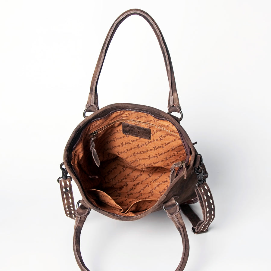 Ameran Darling Women's Crossbody Bag Western Hand Tooled Genuine Leather Handbag and Ladies Purse