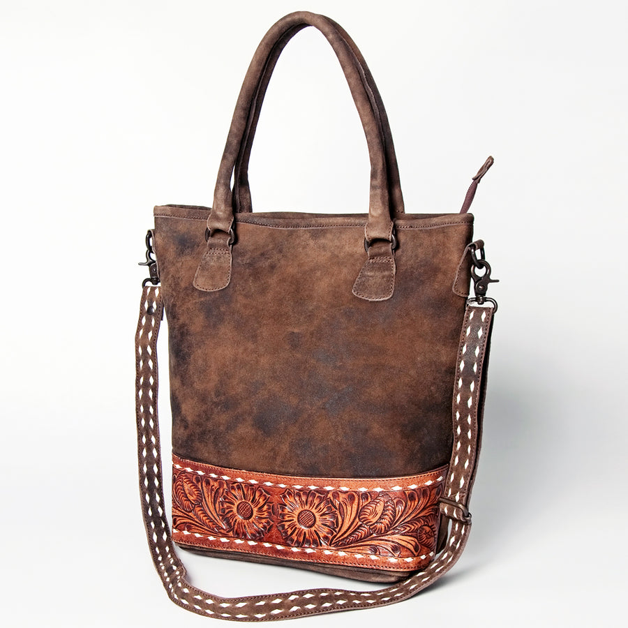 American Darling Tote Hand Tooled Genuine Leather Western Women Bag Handbag Purse | Travel Bags College Casual - Uhorse